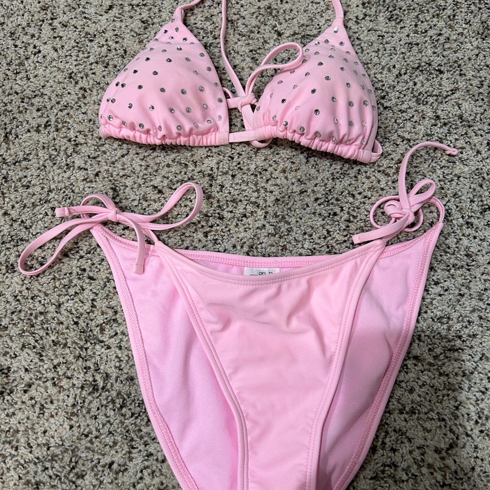 Wild Fable Light Pink Bikini Top
